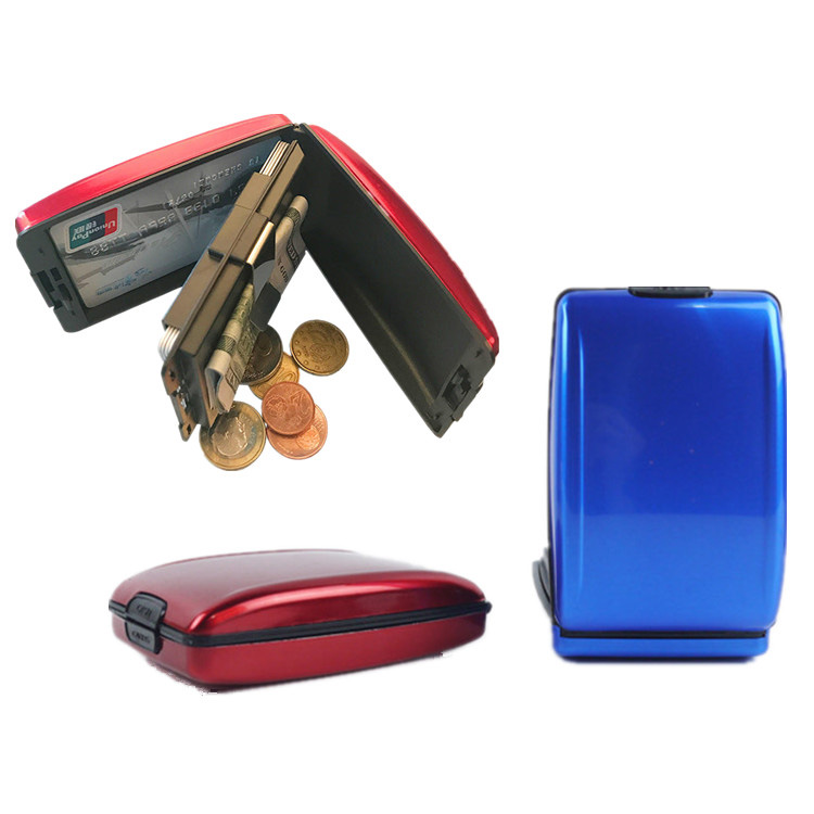 Multifunctional RFID Aluminium Card Holder Wallet Bakeng sa Chelete ea Chelete ea Karete ea Chelete