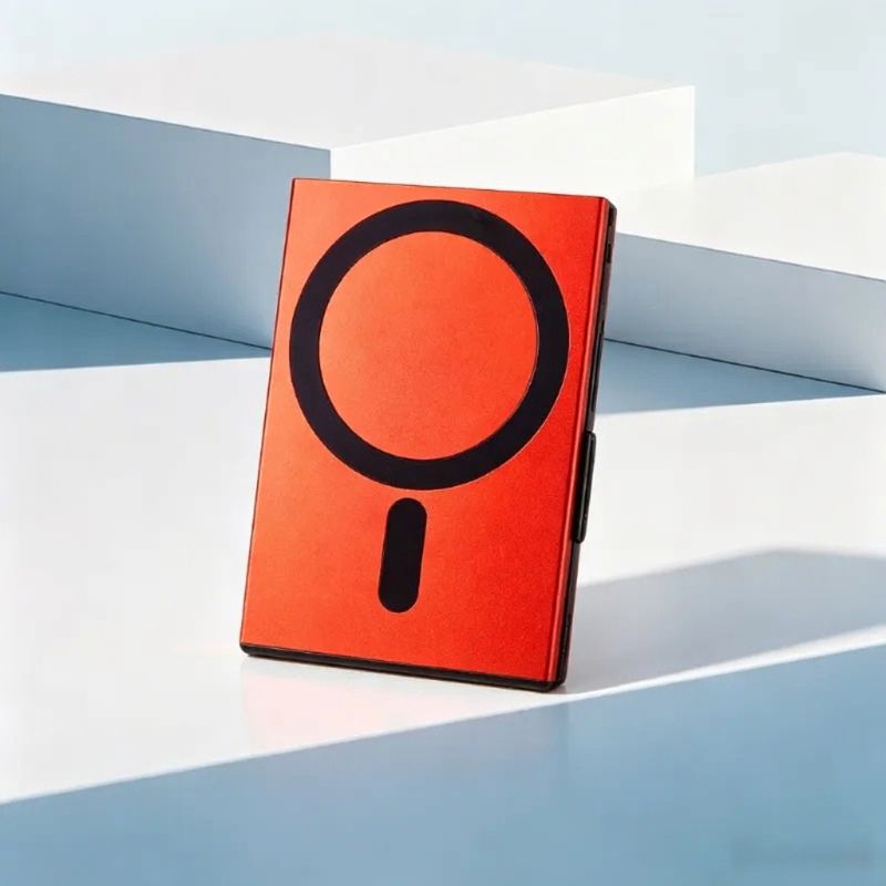 Ultra-Thin Aluminium Magnetic Auto Pop-Up Card Card
